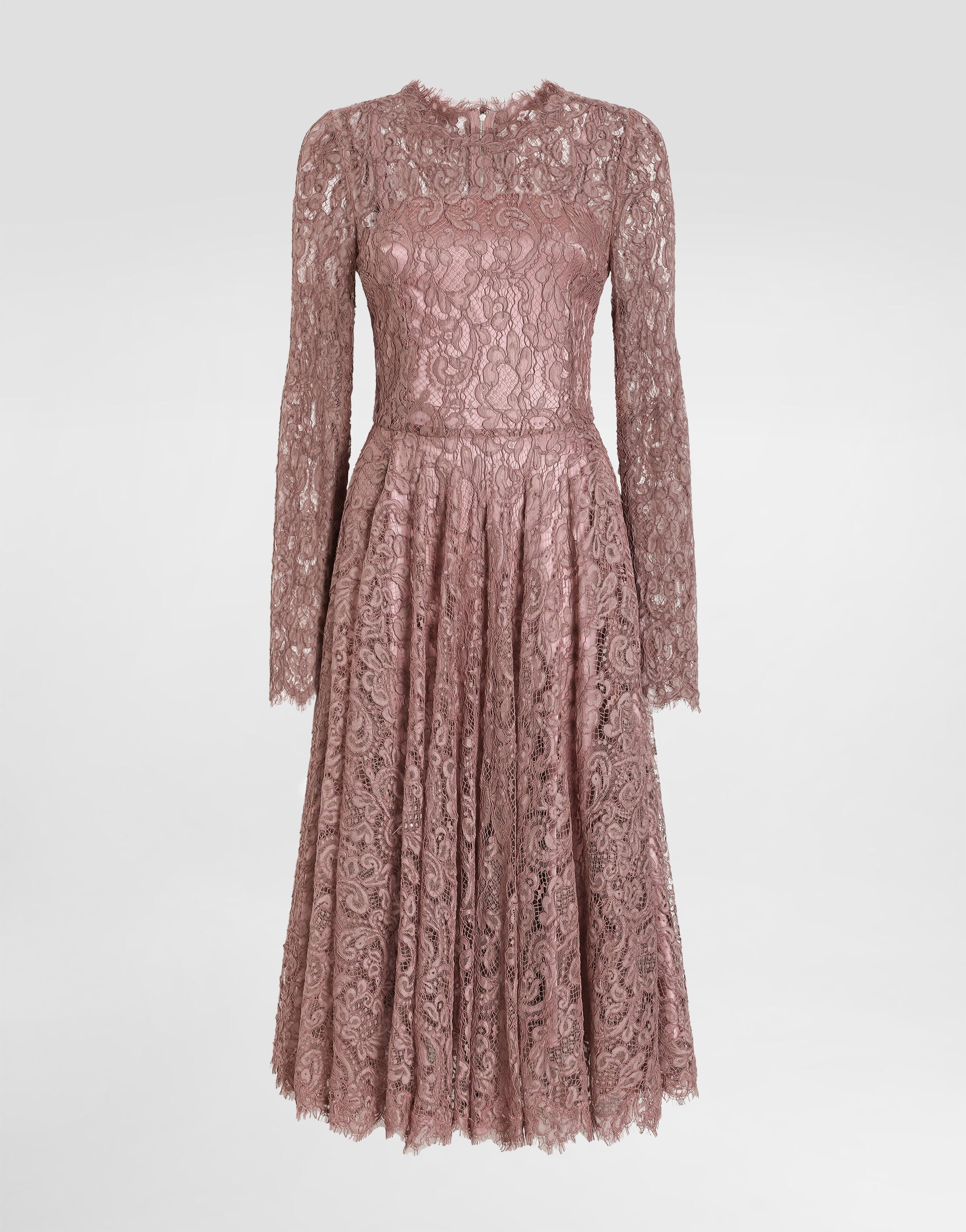 高級✨Dolce&Gabbana　ワンピース　ドレス　レース Lilacのウィメンズ Lace dress | Dolce&Gabbana®