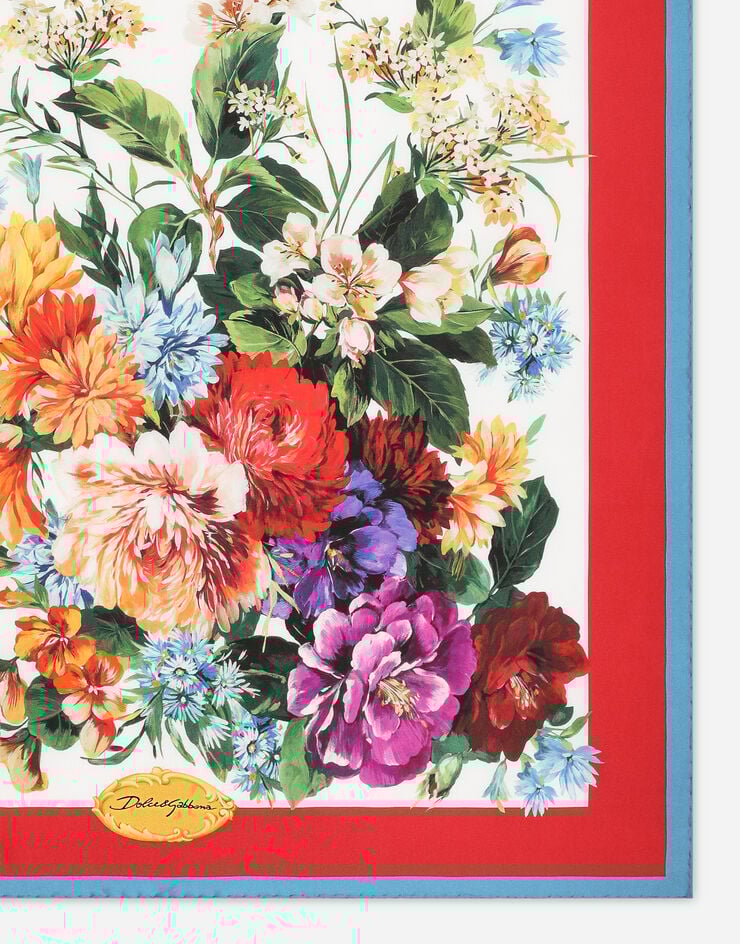 Dolce & Gabbana Foulard 70 x 70 en sergé de soie Multicolore FN092RGDC7B