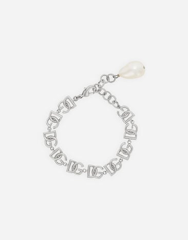 Dolce & Gabbana Gliederarmband Multi-Logo DG Silber WBP6L3W1111