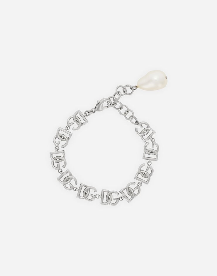 Dolce & Gabbana Gliederarmband Multi-Logo DG Silber WBP6L3W1111
