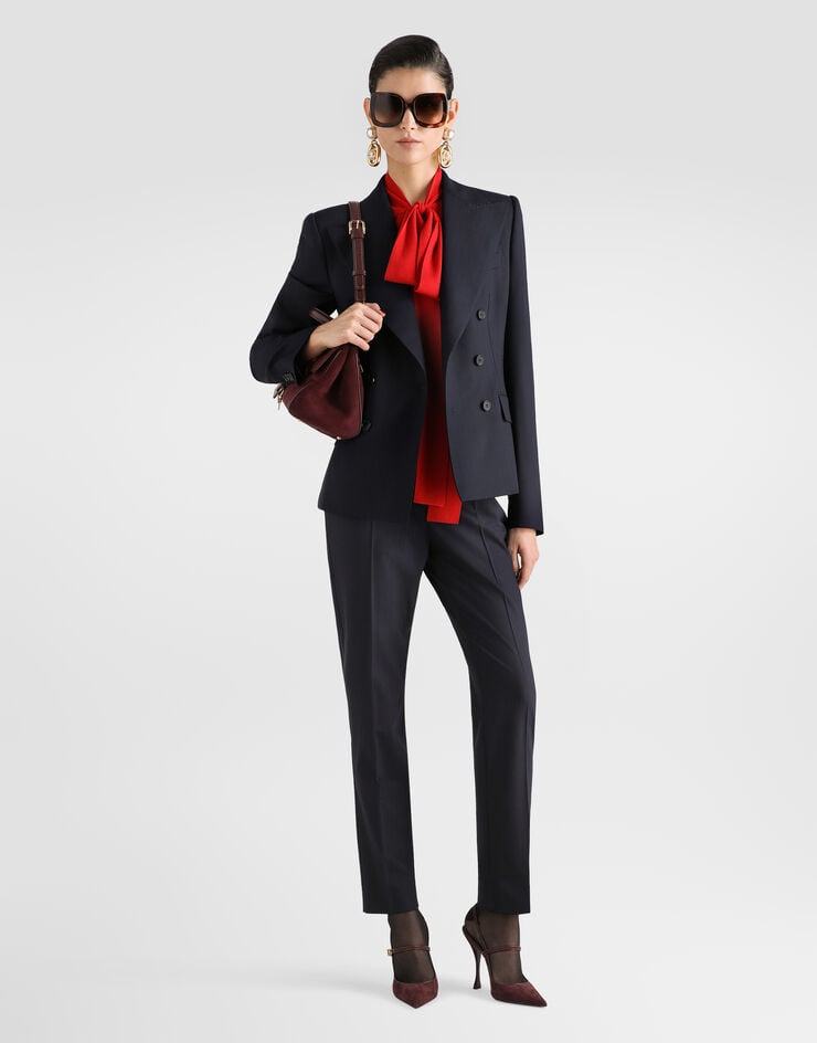 Dolce & Gabbana Turlington double-breasted jacket in pinstripe wool Dolce & Gabbana Turlington double-breasted jacket in pinstripe wool Multicolor F2JBGTFRBDR