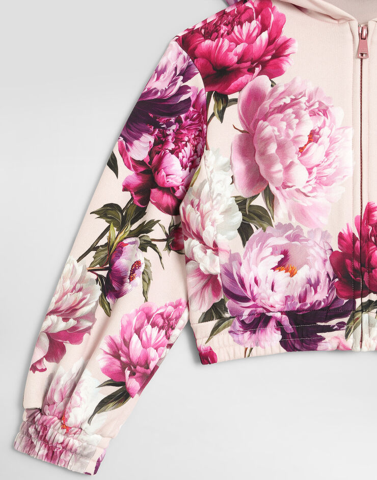 Dolce & Gabbana Peony-print cotton sweatshirt Dolce & Gabbana Peony-print cotton sweatshirt Multicolor L5JWDMG7QWQ