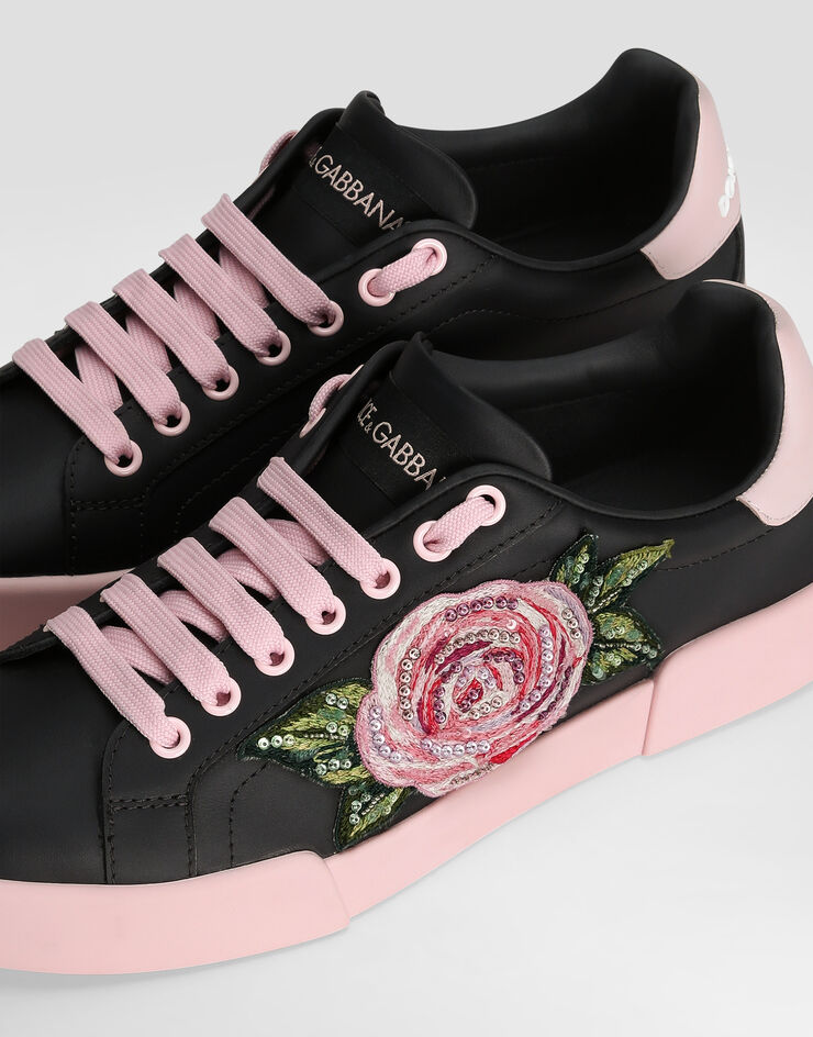 Dolce & Gabbana Zapatilla Portofino Light en piel de becerro Multicolor CK2318A6O56