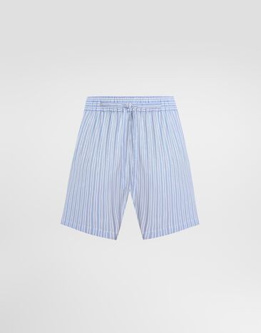 Dolce & Gabbana Striped poplin shorts Multicolor FTDJ1TFR510