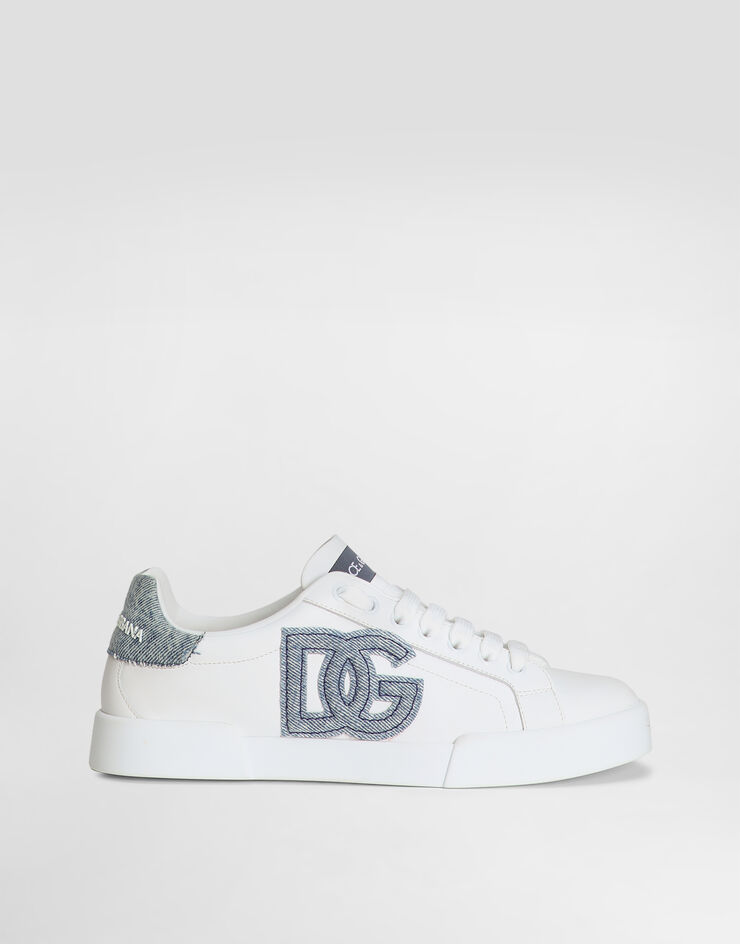 Dolce & Gabbana Sneakers Portofino Light en cuir de veau Blanc CK2318A6H53