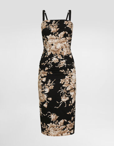 Dolce & Gabbana Rose-print dress Print F6TYJTFSA7Y