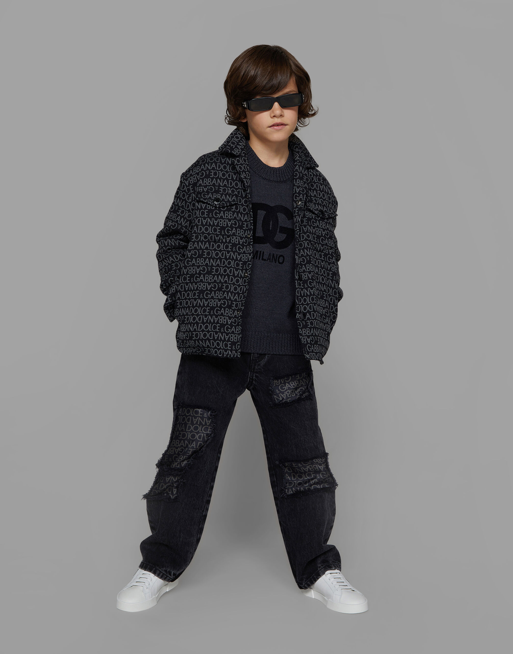 5-pocket jeans with silk twill interior in Multicolor for Boys