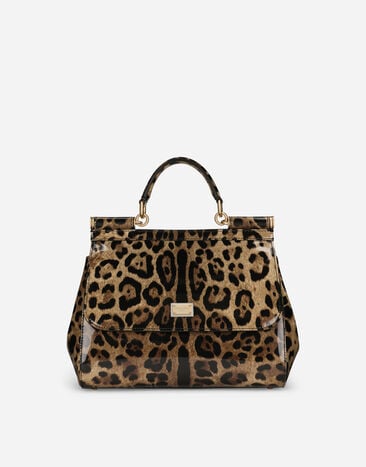 Dolce & Gabbana حقيبة يدSicily KIM DOLCE&GABBANA كبيرة طبعة جلود الحيوانات BE1446AM568