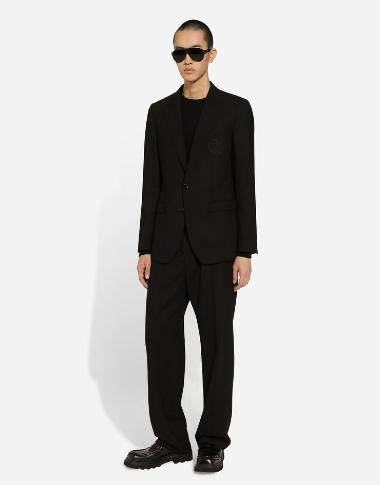 Dolce & Gabbana Pantalón de chándal de lana Negro GP03ATFU28E