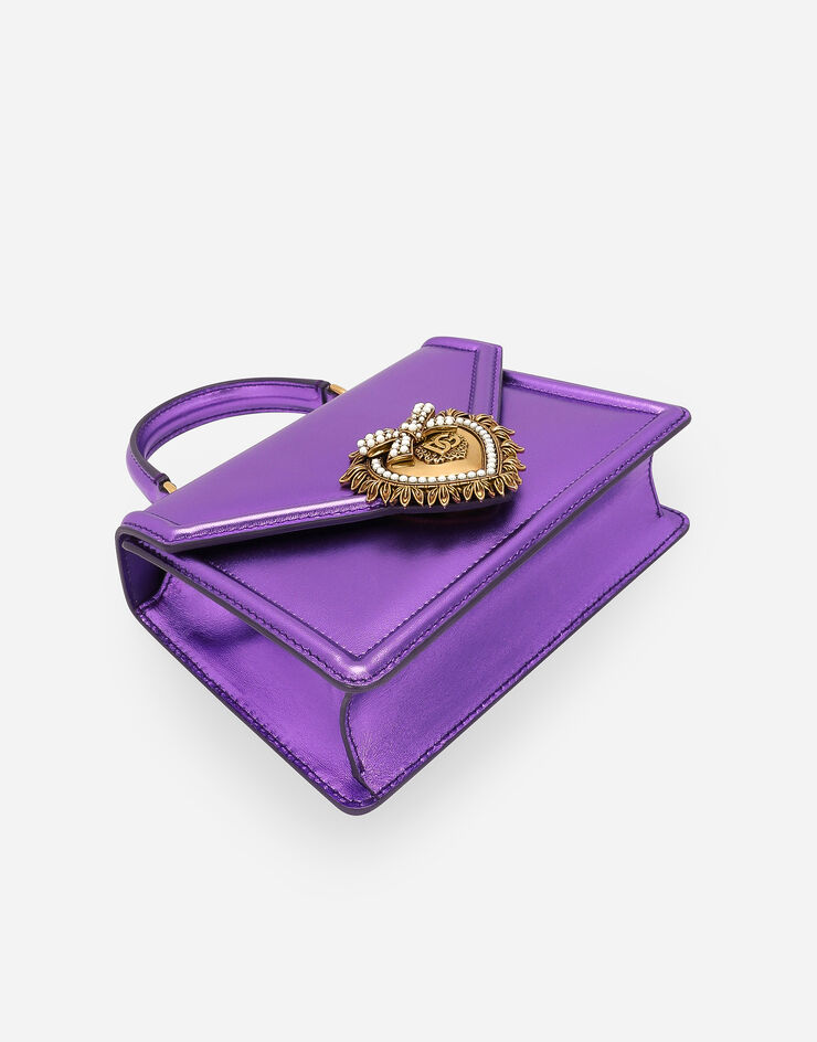 Dolce & Gabbana Sac à anse supérieure Devotion petit format Violet BB6711A1016