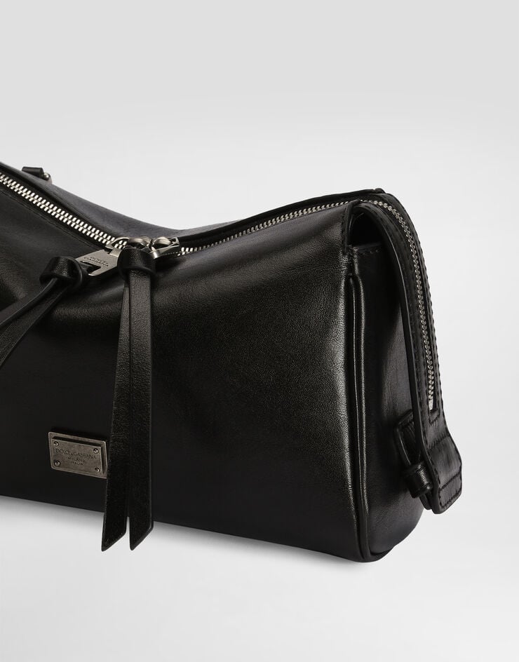 Dolce & Gabbana Mini Vittoria calfskin handbag  Black BB7889AW118