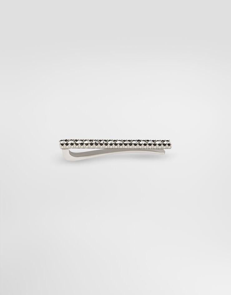 Dolce & Gabbana Metal rhinestone-detailed tie clip Silver WTR1I1W1111