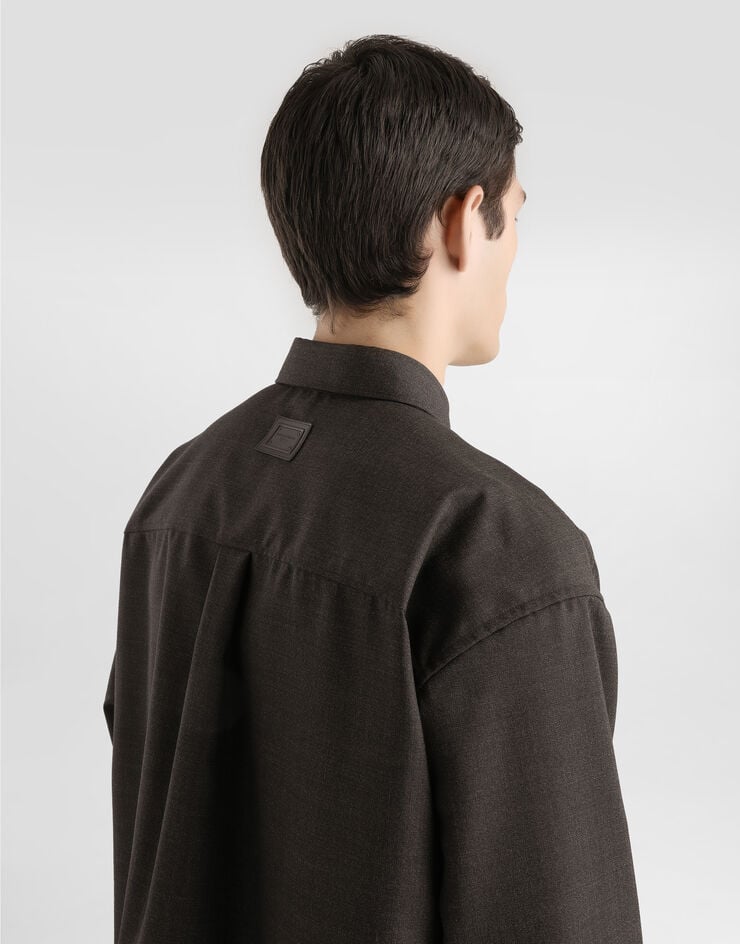 Dolce & Gabbana Virgin wool canvas shirt Dolce & Gabbana Virgin wool canvas shirt Multicolor G5OJ2THU2BO