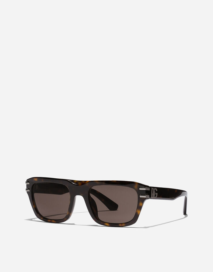Dolce & Gabbana نظارة شمسية DG Griffe بني VG4496VP273