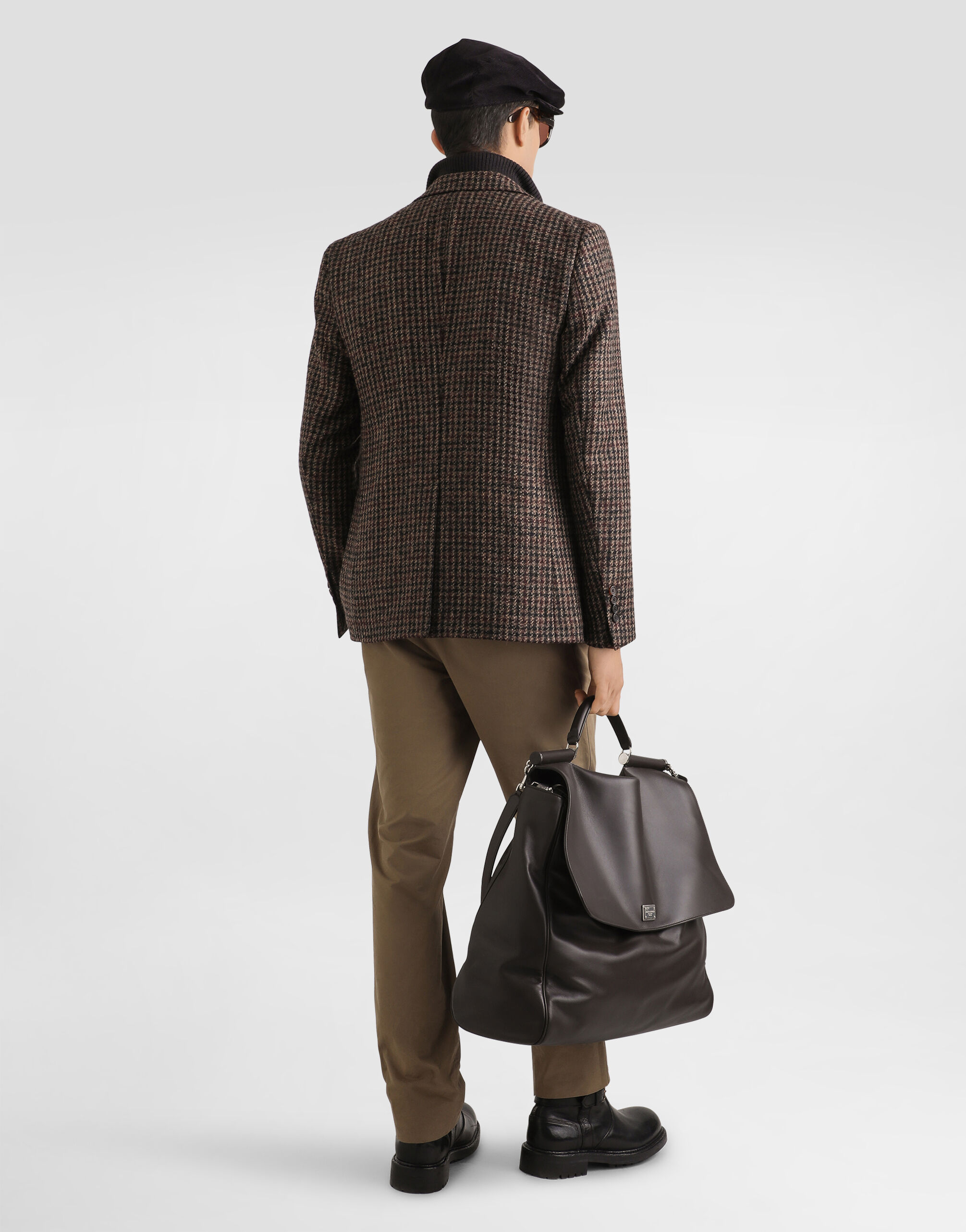 Sleeveless fine-wale corduroy gilet in Brown for Men