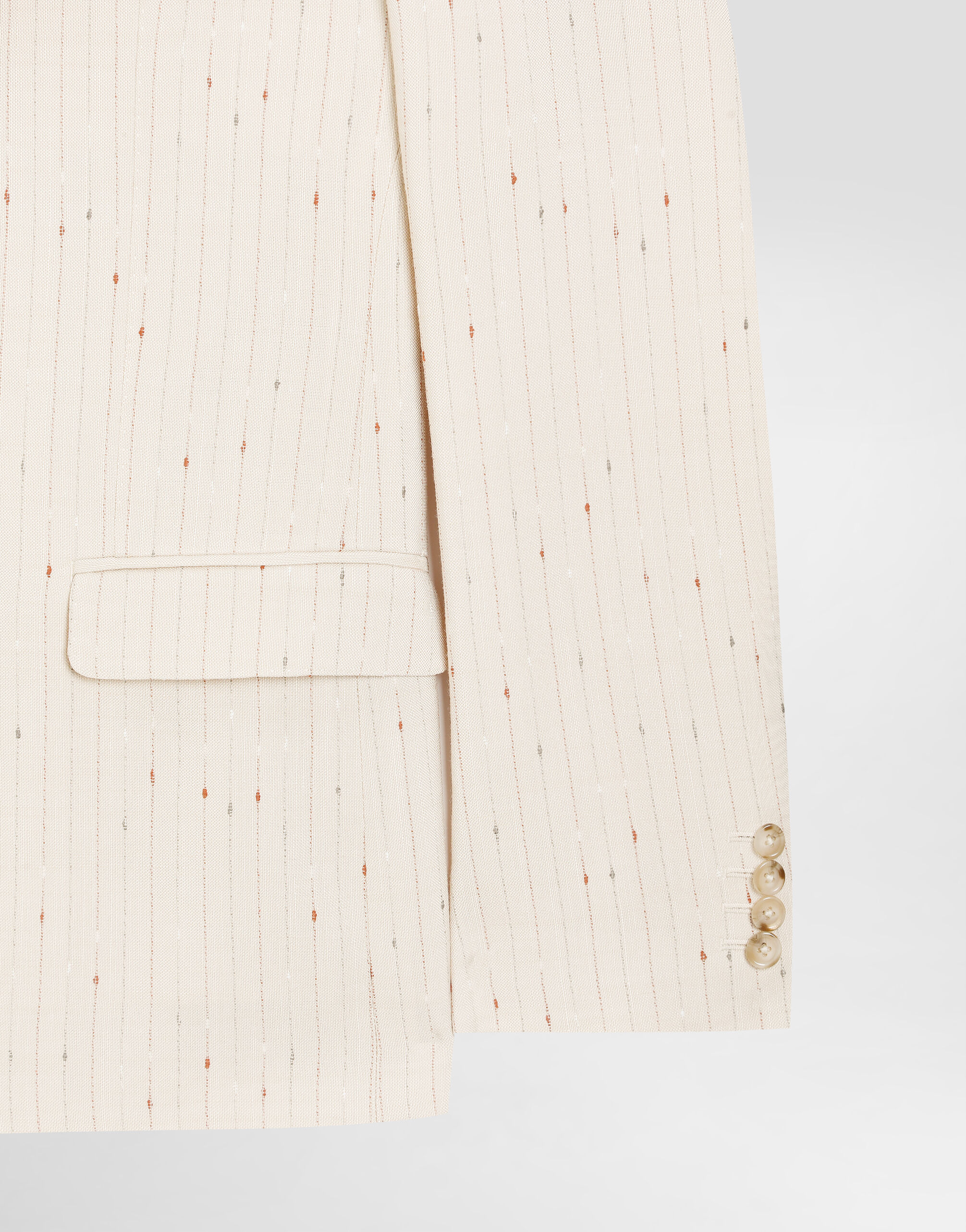 Single-breasted pinstripe finish jacket - thumbnail 4