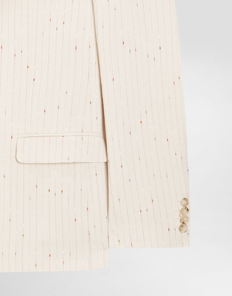 Dolce & Gabbana Single-breasted pinstripe finish jacket Multicolor G2NW0TFBMFW