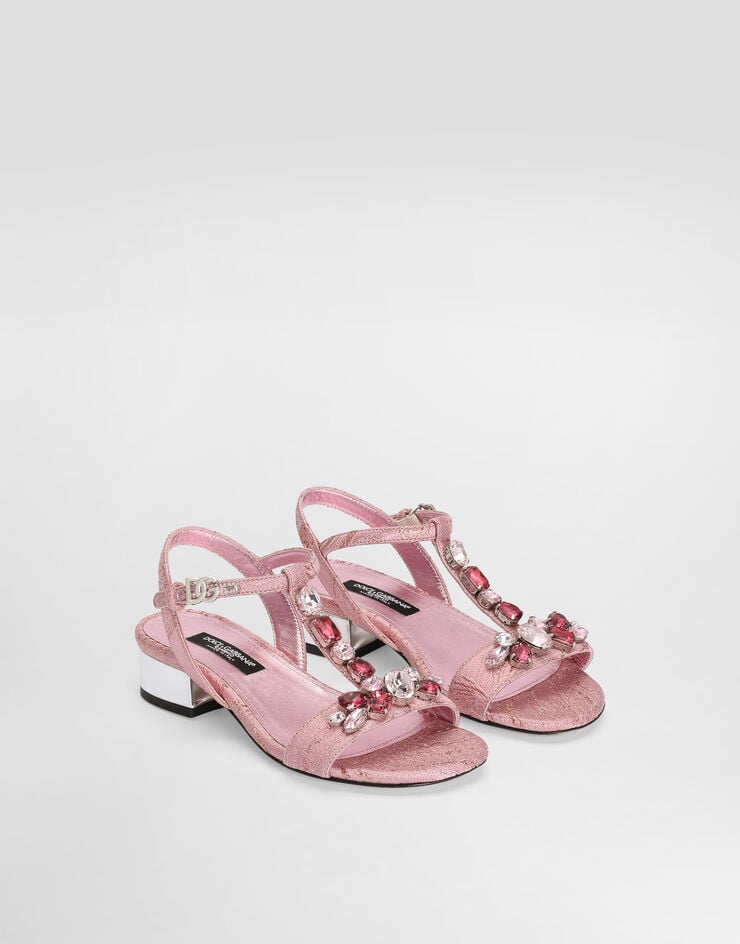 Dolce & Gabbana Brocade sandals with embroidery Dolce & Gabbana Brocade sandals with embroidery Multicolor D11370A3L74