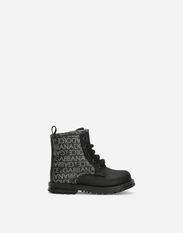 Dolce & Gabbana Printed calfskin ankle boots Black DL0029A1328