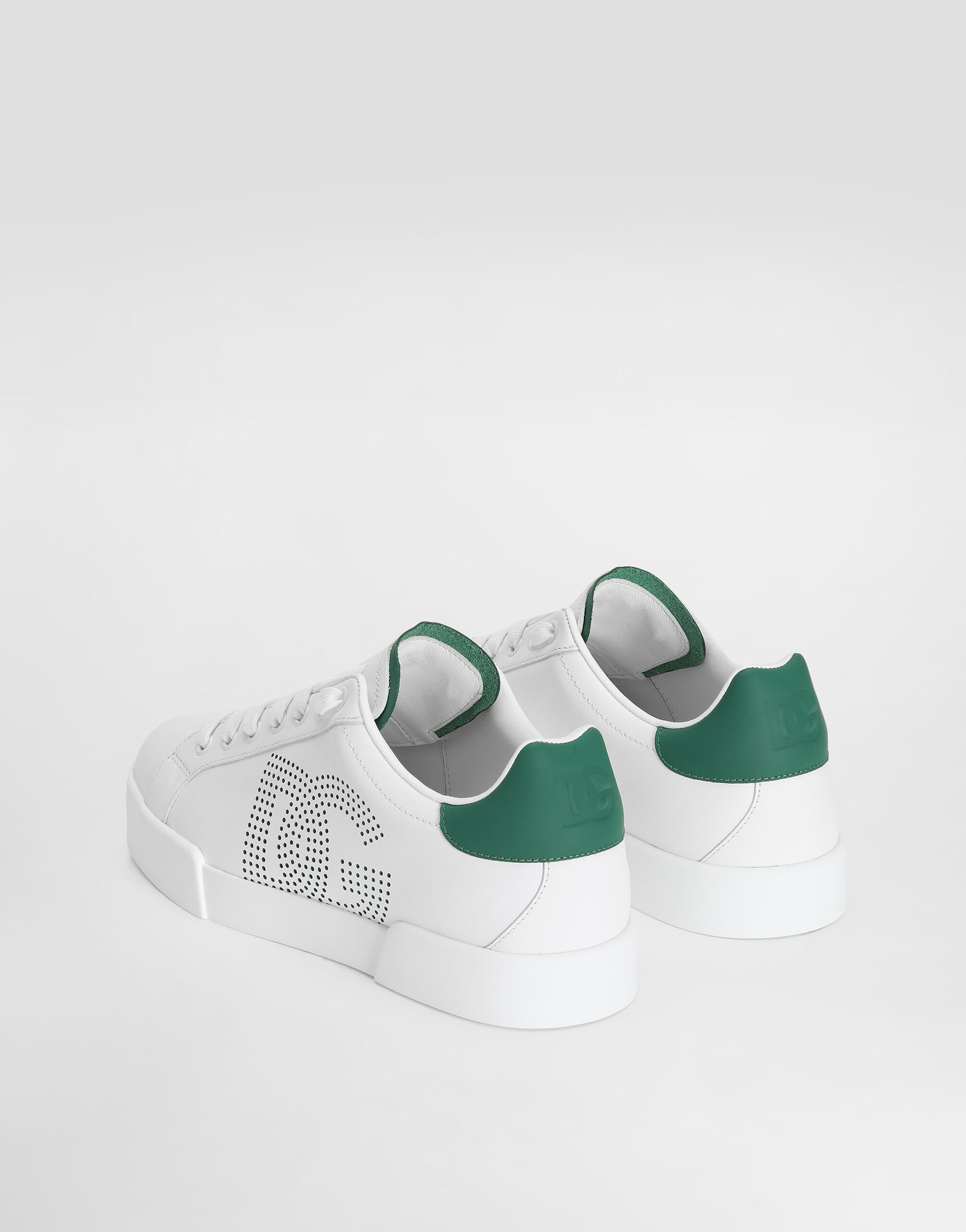 Whiteのメンズ PORTOFINO カーフスキン スニーカー | Dolce&Gabbana®