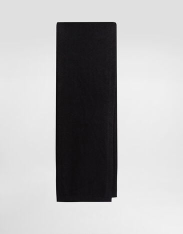 Dolce & Gabbana وشاح كشمير أسود FXR17TJDVC2