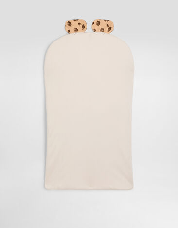 Dolce & Gabbana Schlafsack aus Jersey mit DG-Patch und Leopard Multicolor LNJAH7G7PJH