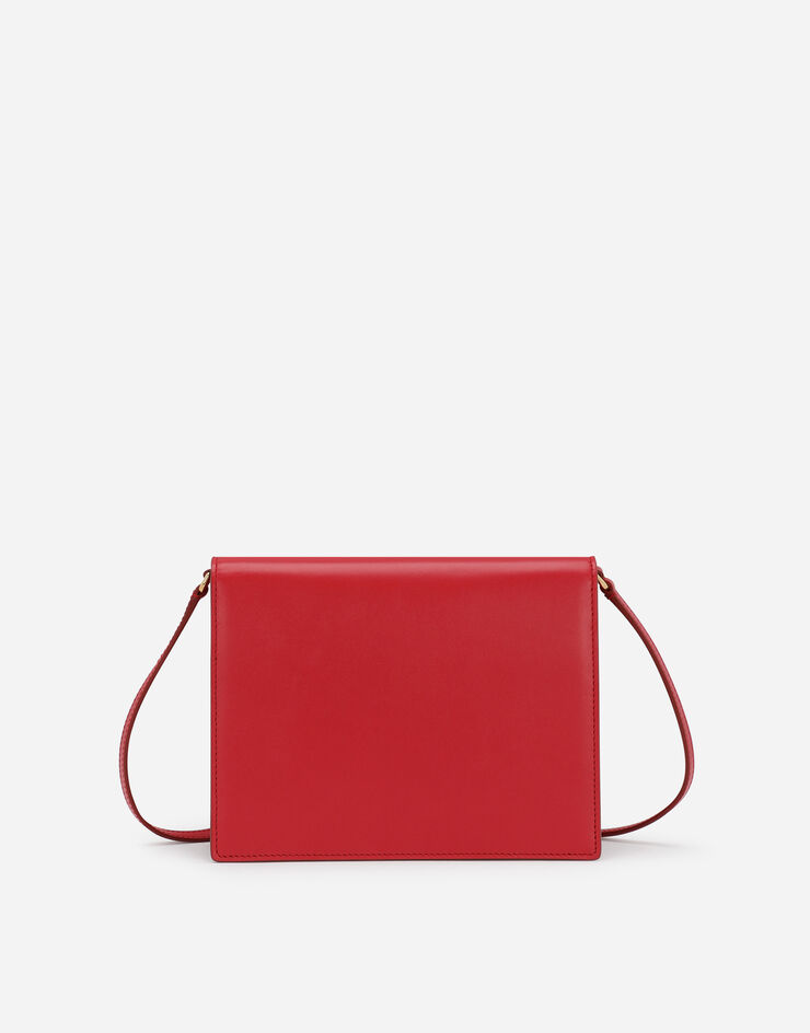 Dolce & Gabbana Borsa DG Logo Bag a tracolla in pelle di vitello Rosso BB7287AW576