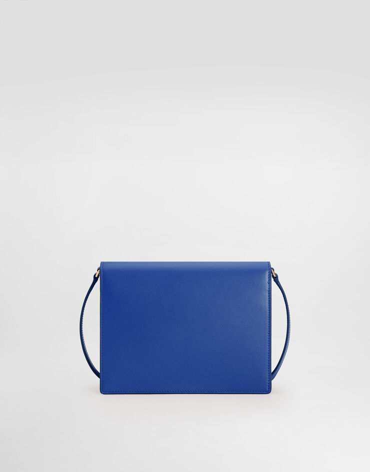 Dolce & Gabbana Umhängetasche DG Logo Bag aus Kalbsleder Blau BB7287AW576