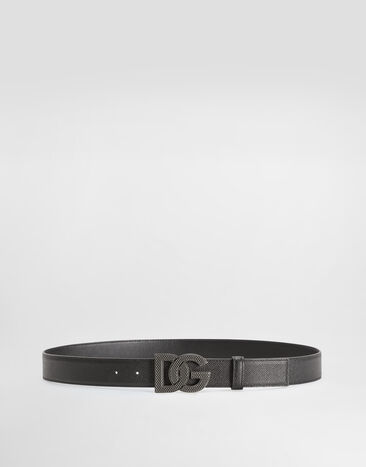 Dolce & Gabbana Calfskin belt Black BC4943AG651
