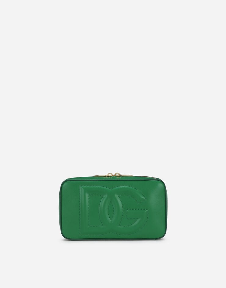 Dolce & Gabbana Small calfskin DG logo camera bag Verde BB7289AW576