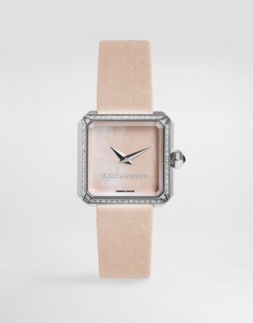Dolce & Gabbana Sofia Stahl-Uhr mit Diamanten Dolce & Gabbana Sofia Stahl-Uhr mit Diamanten Altrosa WWJC2SXCMDT