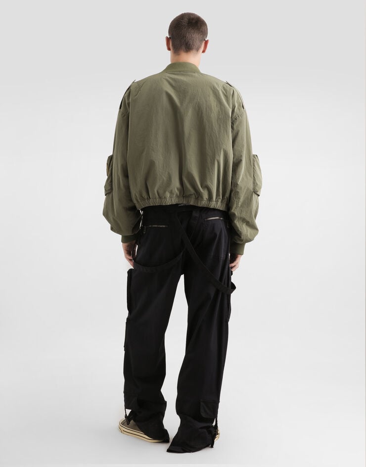 Dolce & Gabbana Wavy nylon bomber jacket Multicolor G9BZSTHUMUE