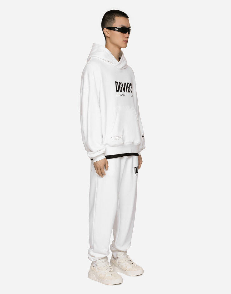 Dolce & Gabbana ジョギングパンツ ジャージー DGVIB3&ロゴプリント ホワイト GZ4EATG7K3G