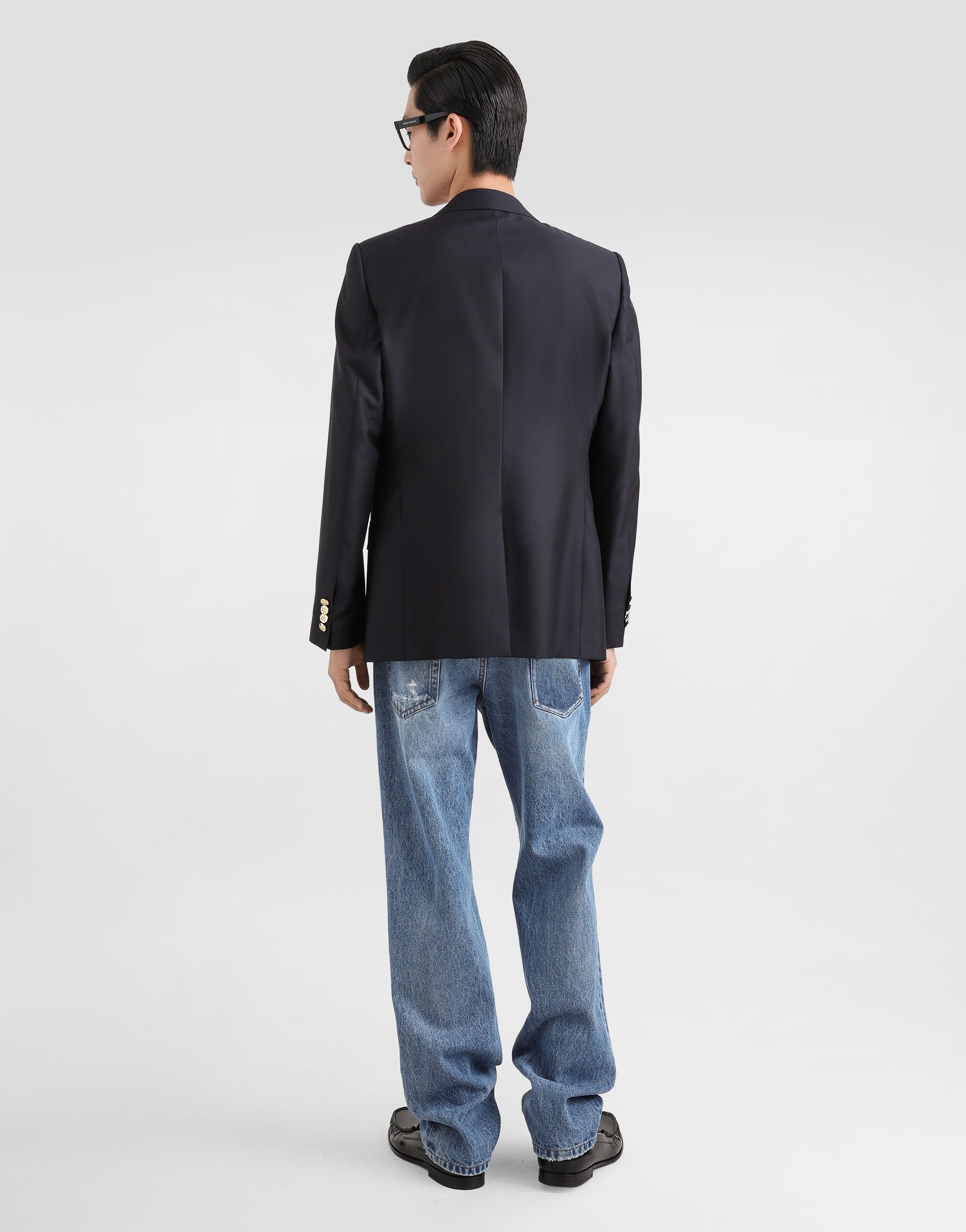 DOLCE & GABBANA ジャケット ブラック GUCCI ネクタイ