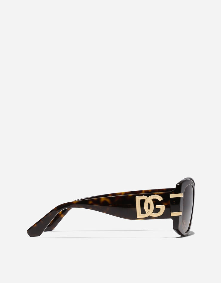 Dolce & Gabbana نظارة شمسية DG Griffe بني VG4501VP213
