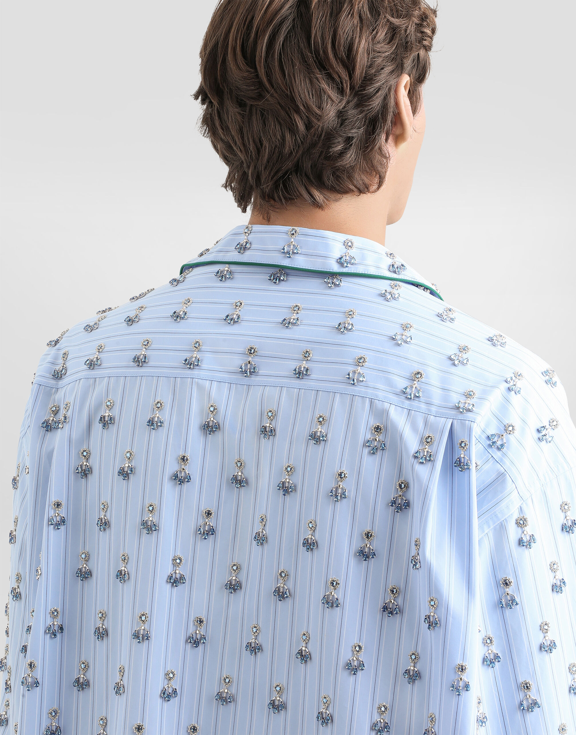 Multicolorのメンズ Vanity shirt with embroidery and piping