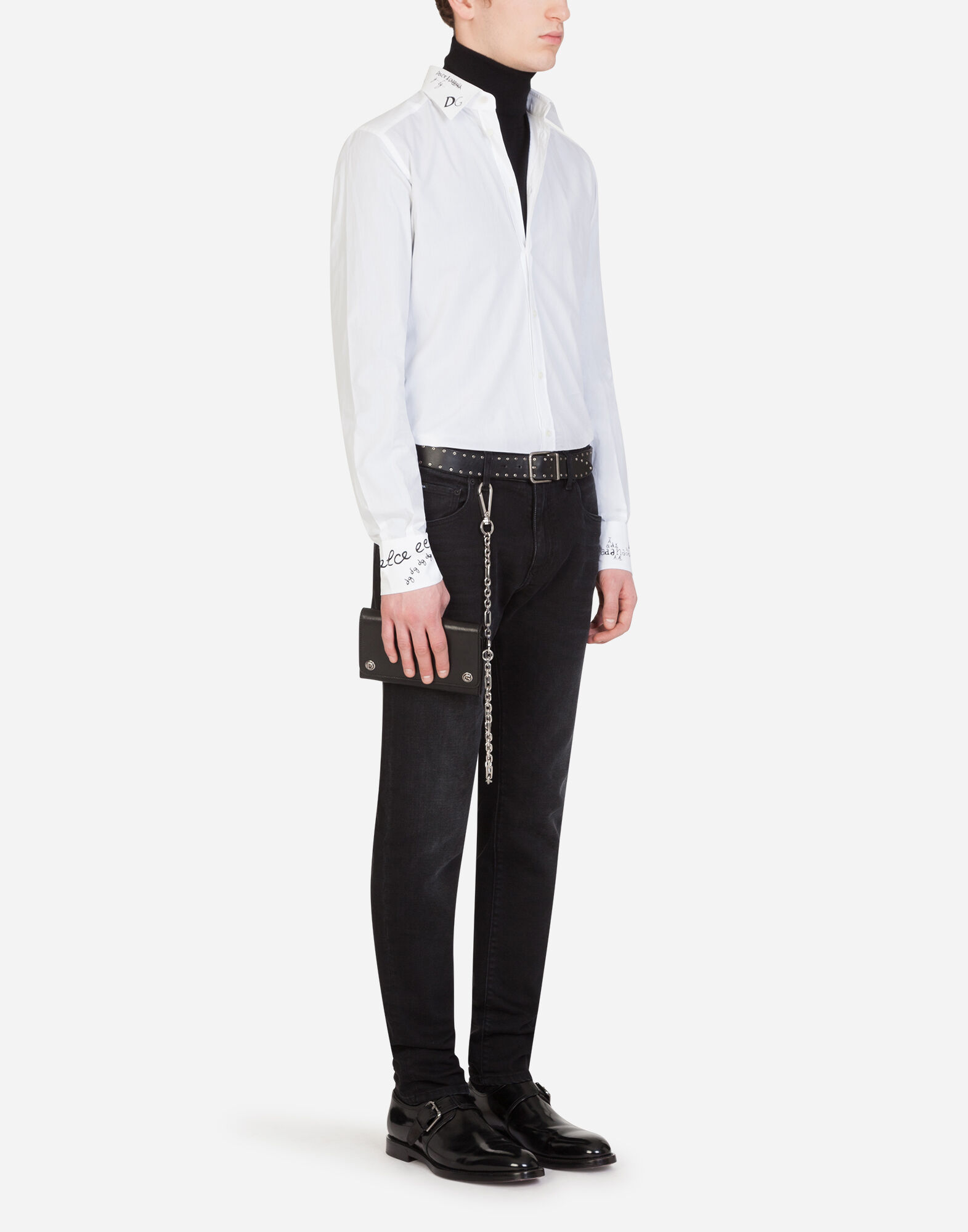 Dolce & Gabbana Gold ホワイトシャツ Dolce and Gabbana | Gold Fit Stretch Long Sleeved Shirt