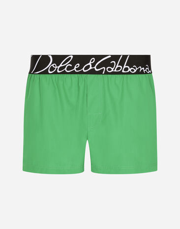 Dolce & Gabbana Short swim trunks with Dolce&Gabbana logo - VT001NVT000