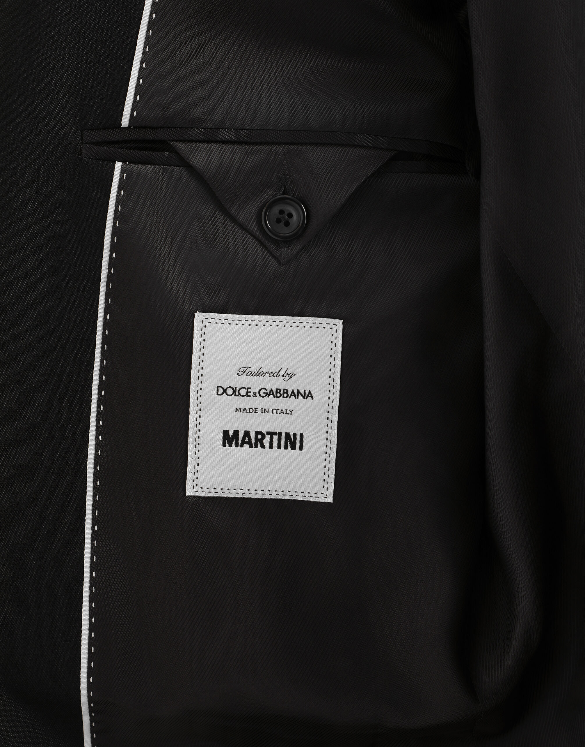 Blueのメンズ Single-breasted suit in wool and silk | Dolce&Gabbana®