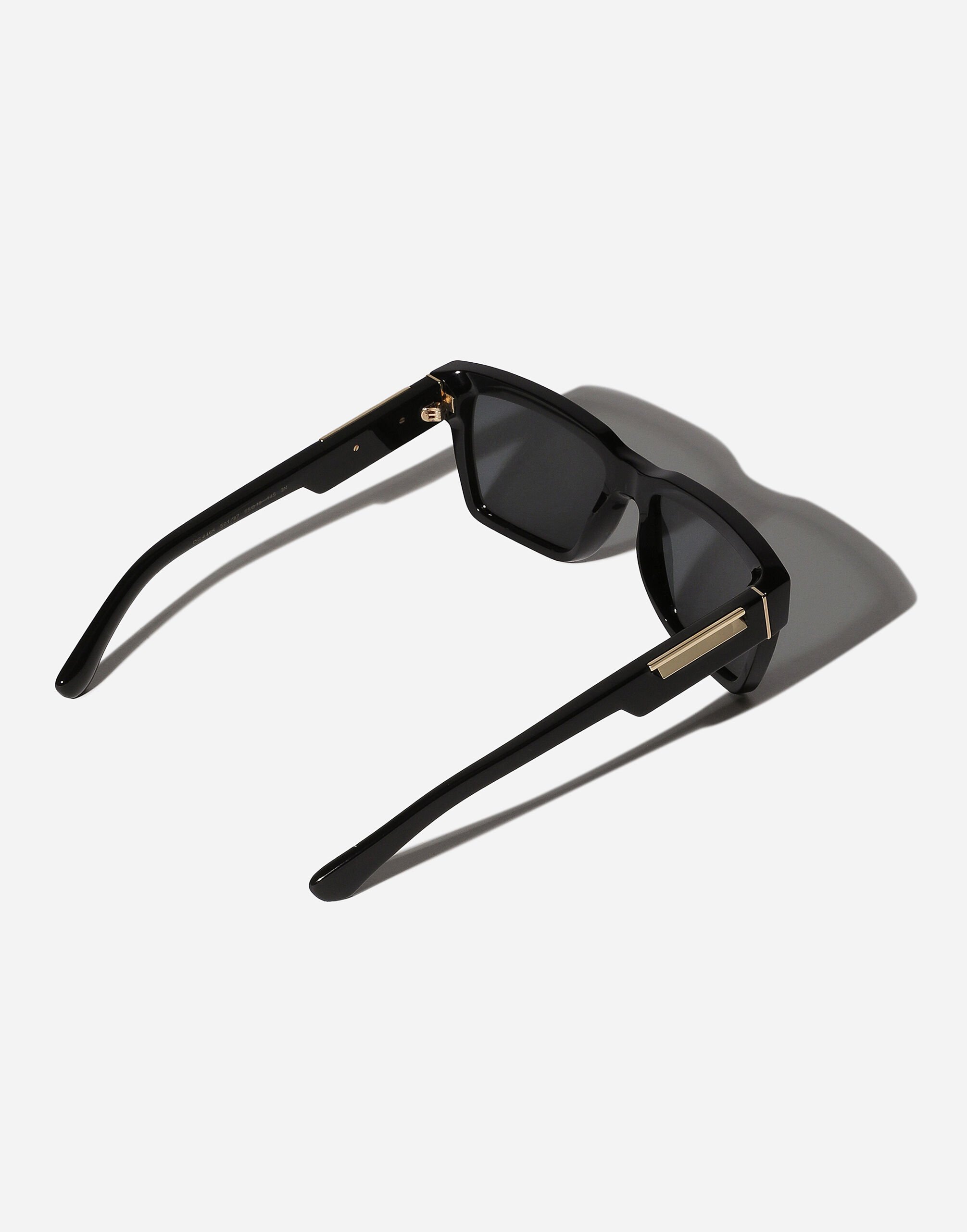 Mirror Logo Sunglasses in Black for Women Dolce Gabbana US