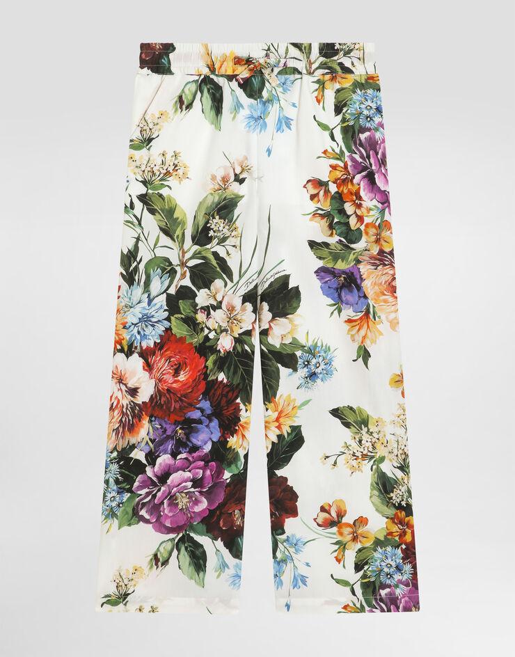 Dolce & Gabbana Flower-print cotton poplin trousers Print L53P50HS5TV