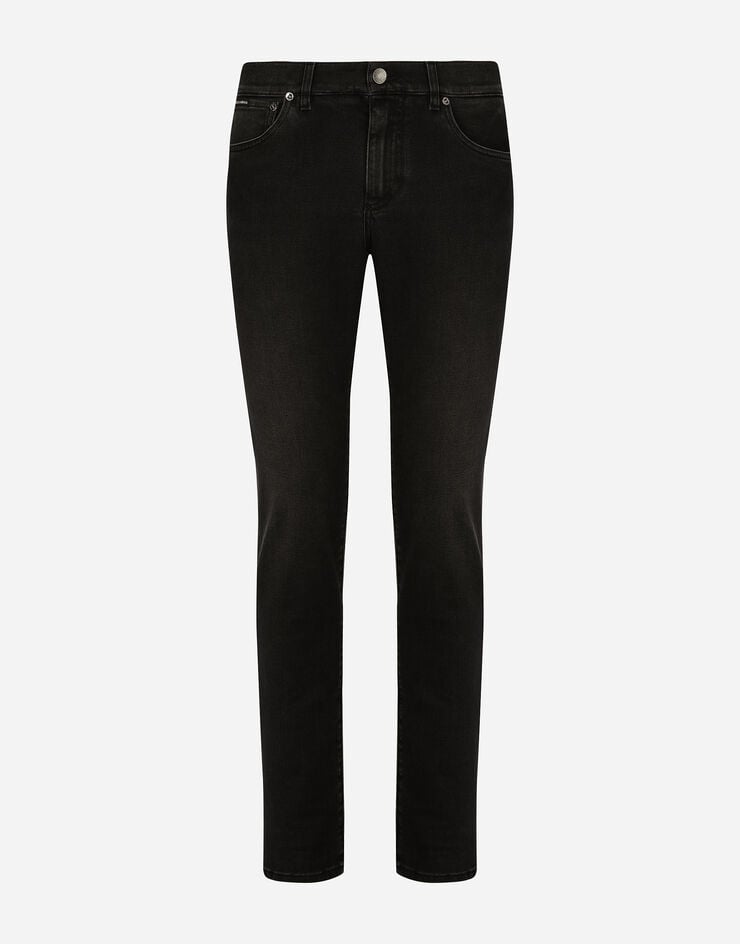 Dolce & Gabbana Узкие эластичные джинсы серого цвета с винтажным эффектом разноцветный GY07CDG8HW4