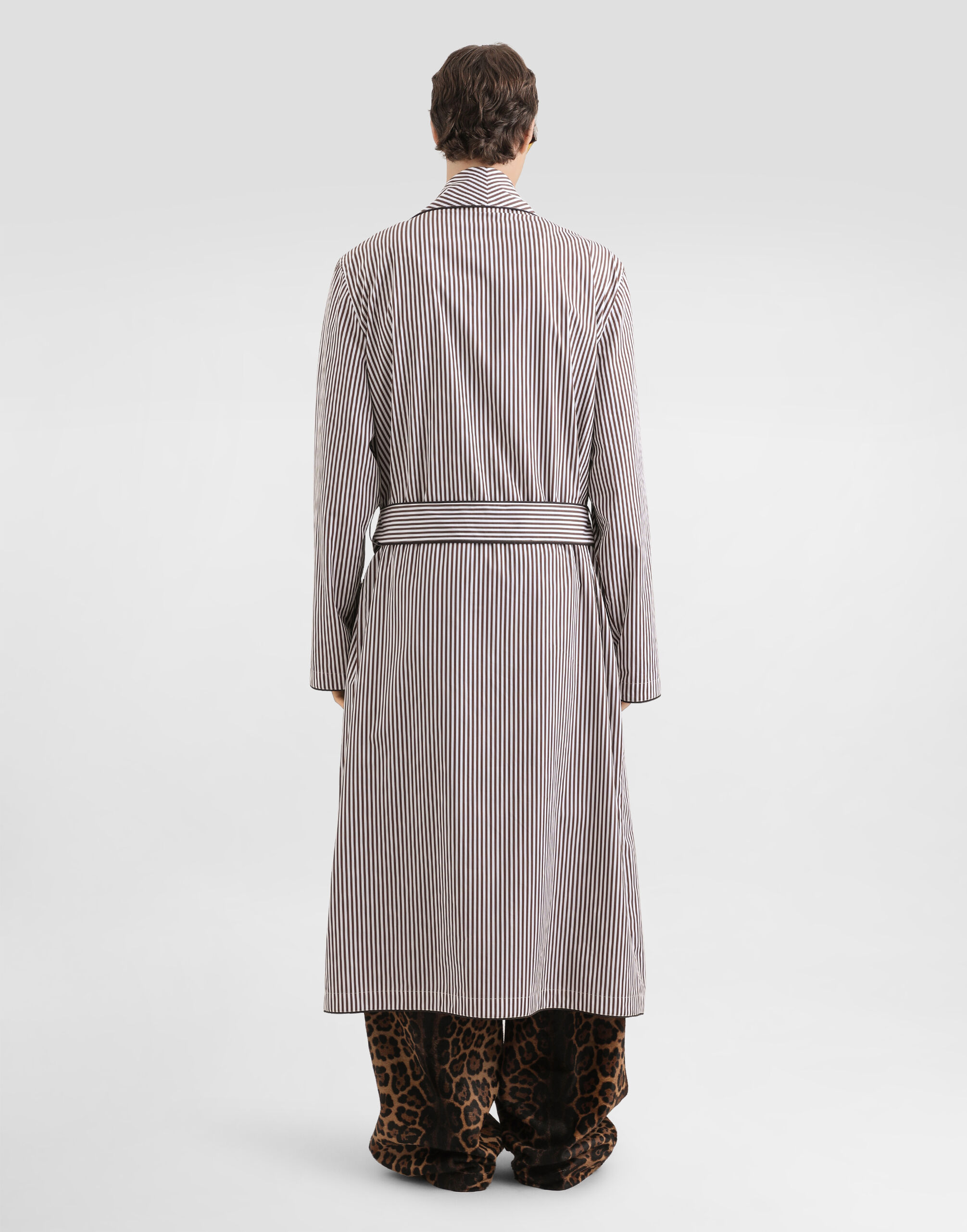 Leopard-print calfskin trousers - thumbnail 3