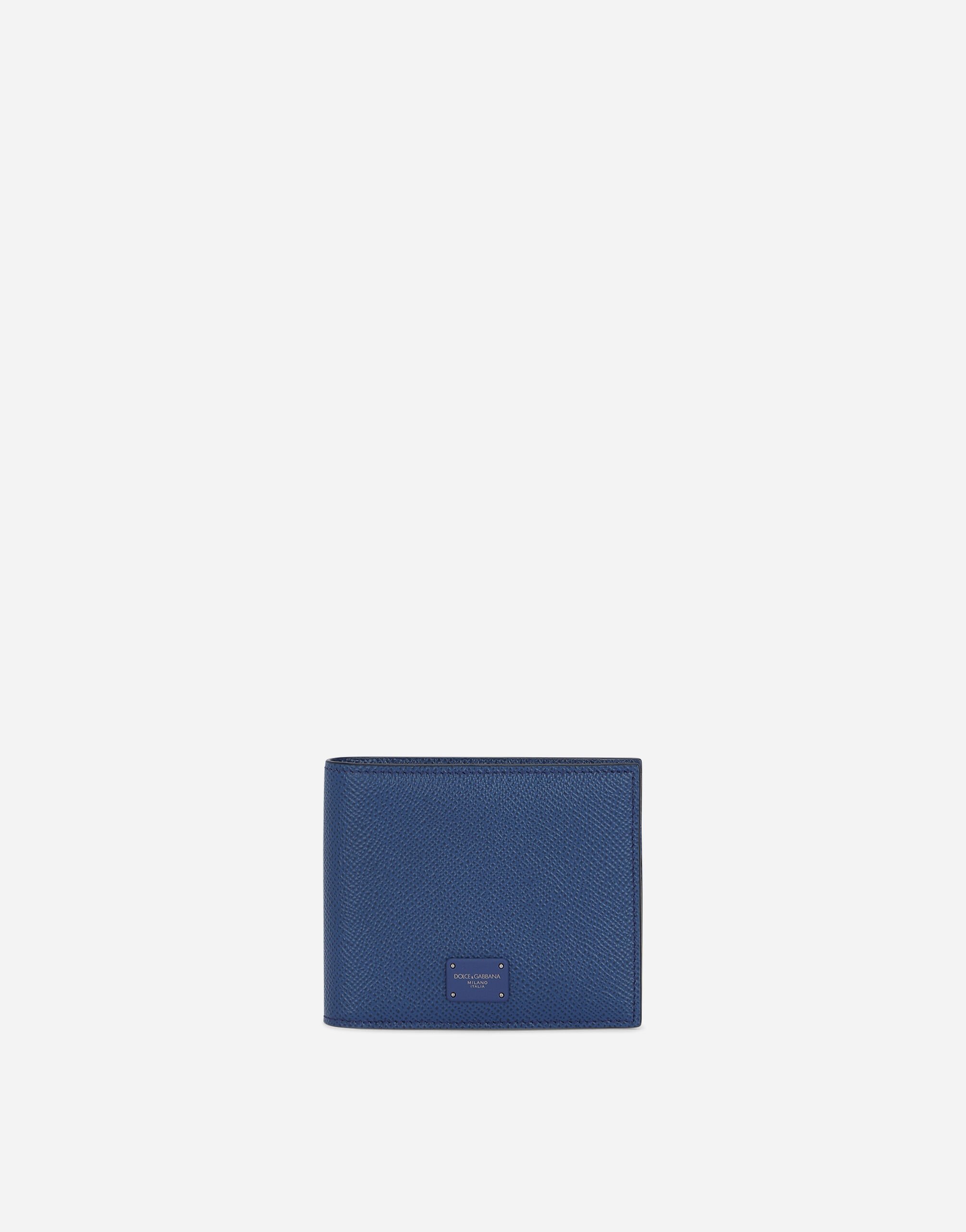 Dolce & Gabbana Dauphine calfskin bifold wallet Blue BP0330AN244
