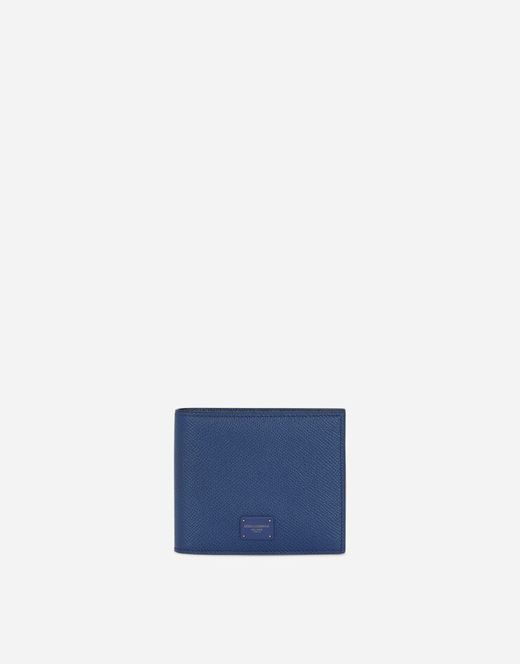 Dolce & Gabbana Dauphine calfskin bifold wallet Blue BP3102AZ602