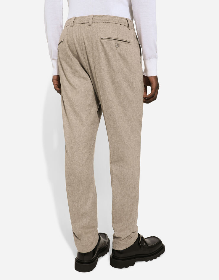 Dolce & Gabbana Cashmere pants with stretch waistband Beige GW13ETGH453