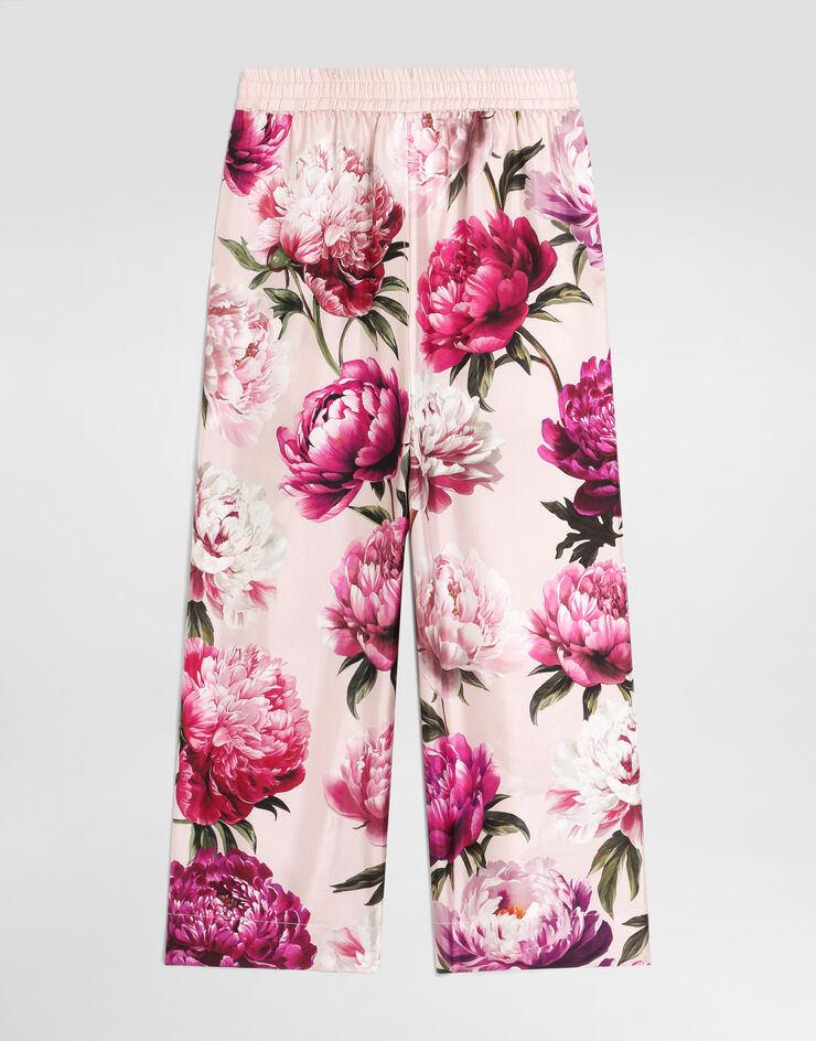 Dolce & Gabbana Peony-print twill trousers Dolce & Gabbana Peony-print twill trousers Multicolor L53P36G7QWU