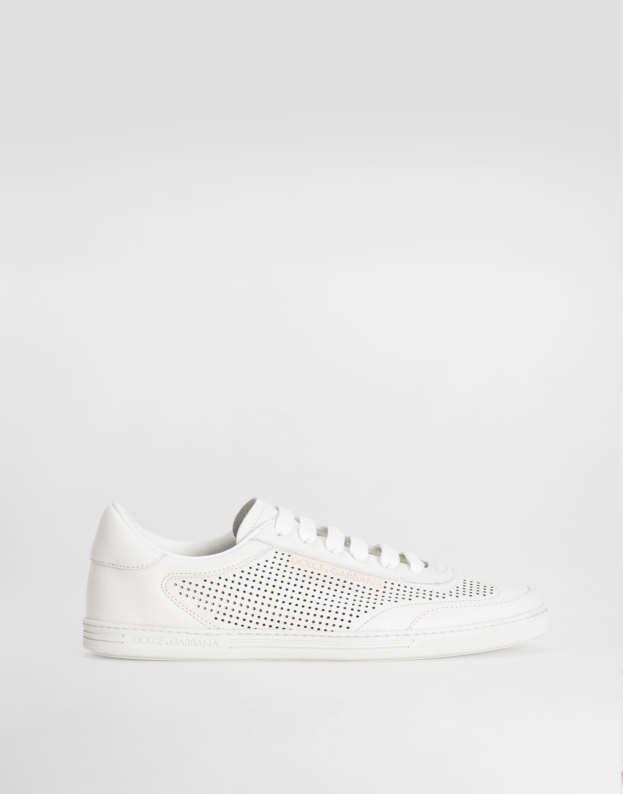Perforated calfskin Saint Tropez sneakers in White for Men Perforated calfskin Saint Tropez sneakers in White for Men