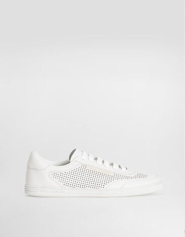 Dolce & Gabbana Perforated calfskin Saint Tropez sneakers White CS2256AR837