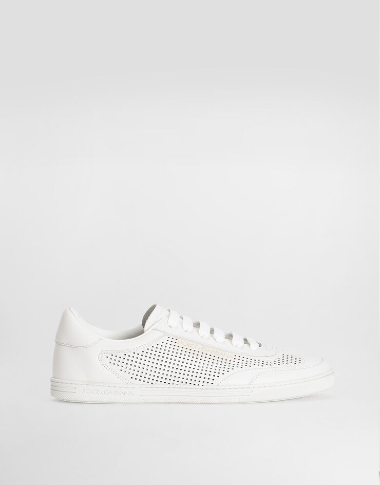 Dolce & Gabbana Zapatilla Saint Tropez en piel de becerro perforada Blanco CS2256AR837
